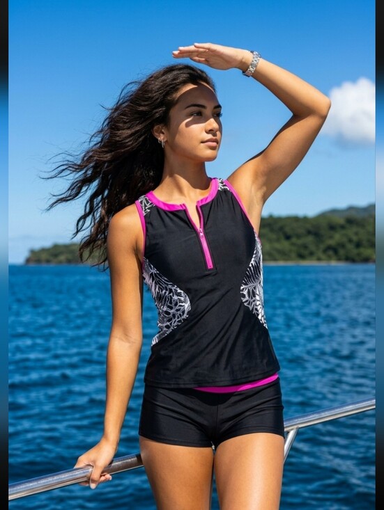 ZeroXposur Other - ZeroXposure  Ladies Scuba Tankini Swimsuit Brand New With Tag Size Large Set